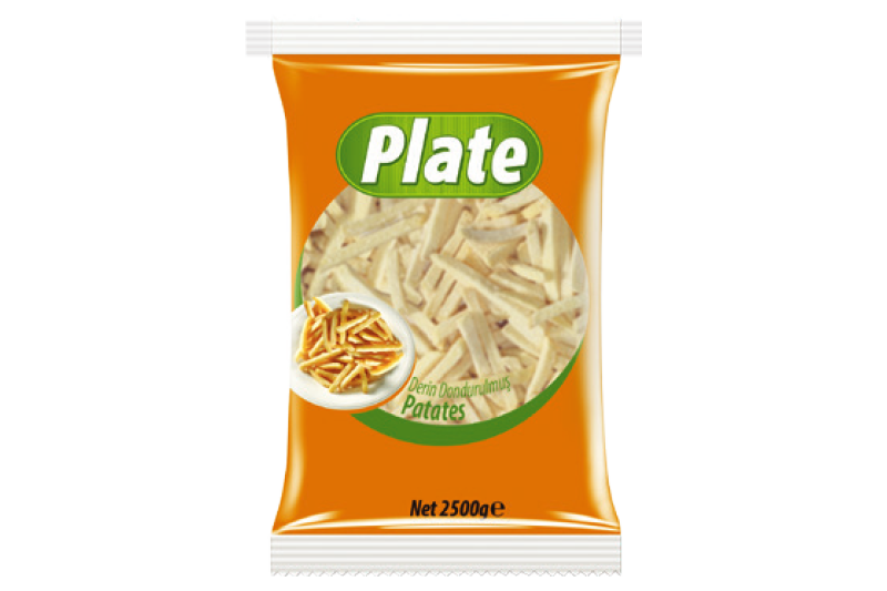 PLATE PATATES 2500GR (7x7 İNCE KESİM)