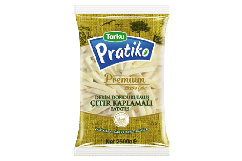 PRATİKO PREMIUM COATED POTATOES 2500 GR (9x9 CLASSIC CUT)